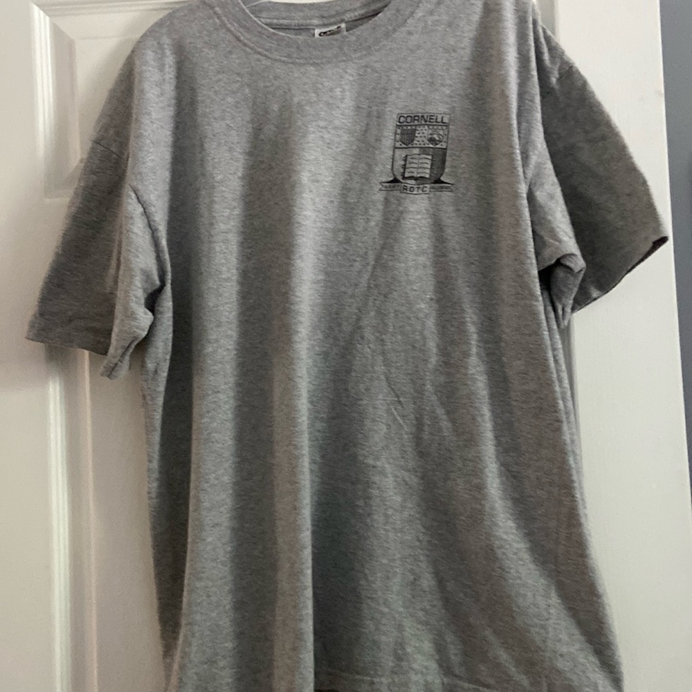 Collegiate, Military, Cornell University ROTC XL gray Tshirt